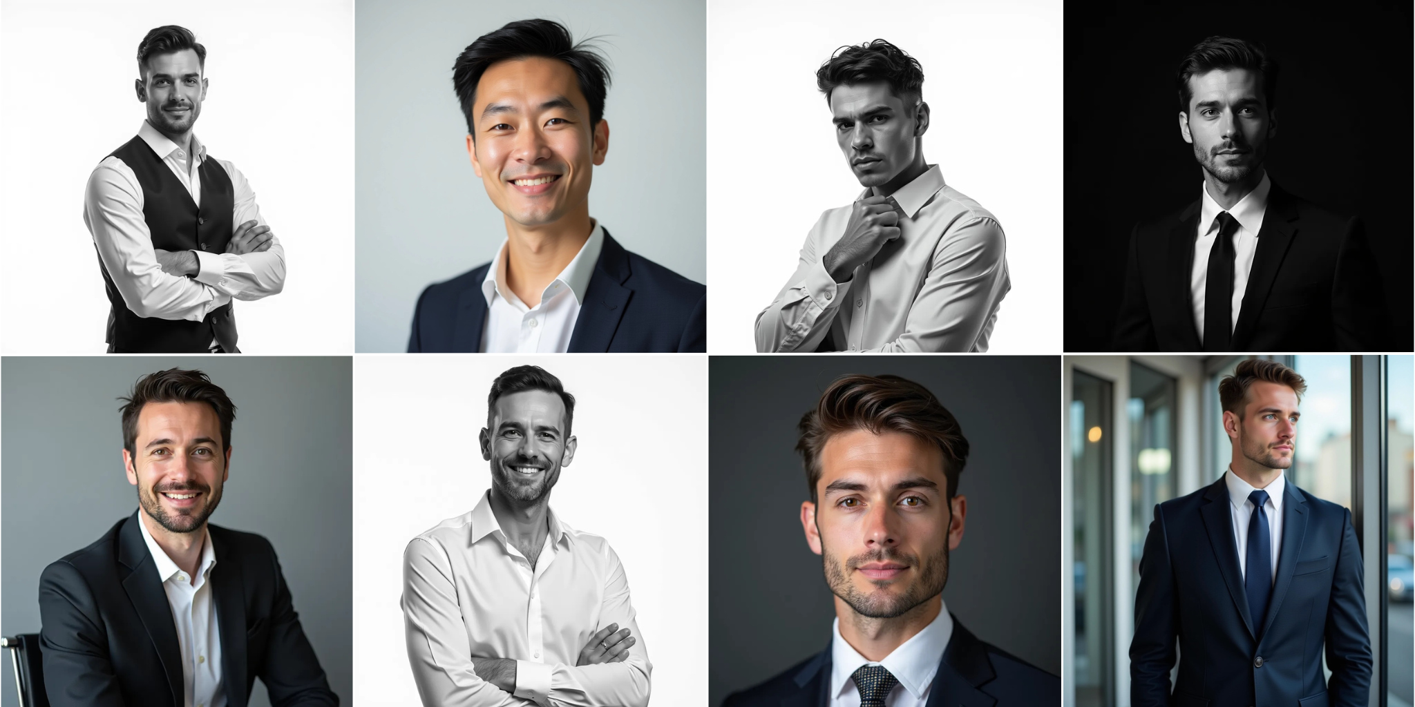 Examples of professional photos generated with Repixart